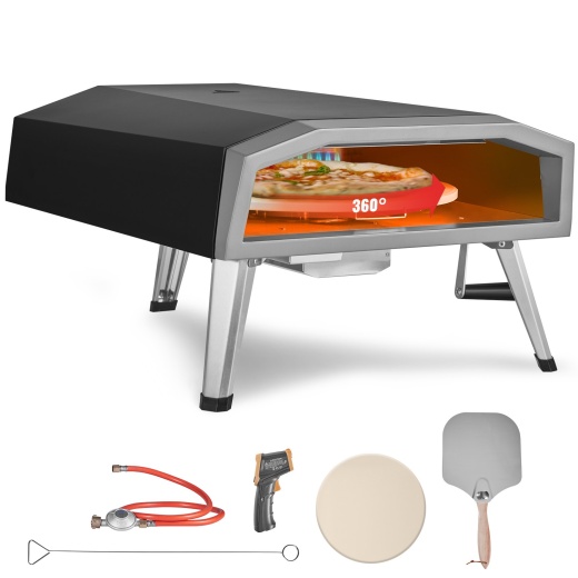 Vevor Outdoor Pizza Oven, 16-Inch, Gas Fired Pizza Maker