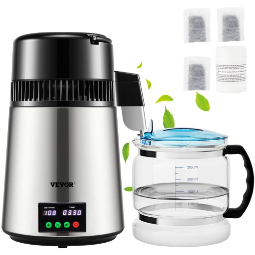 Vevor 1.1 Gal Water Distiller - Pure Water Maker Machine