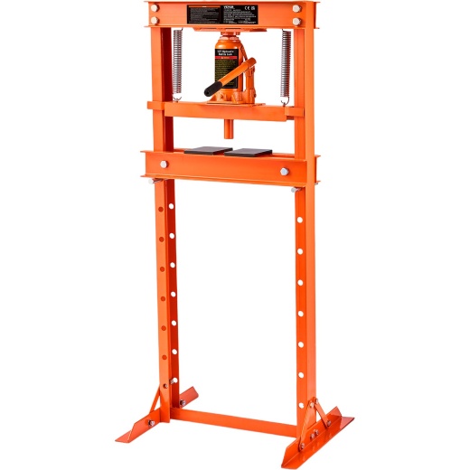 Vevor Hydraulic Shop Press, 12 Ton H-Frame Hydraulic Garage/Shop Floor Press