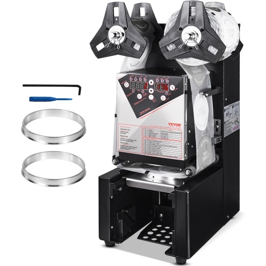 Vevor Fully Automatic Cup Sealing Machine - 500-650 Cups/H