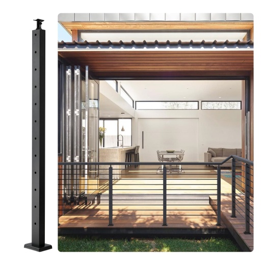 Vevor Cable Railing Post - 42" Stainless Steel Handrail for Deck and Stairs