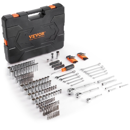 Vevor Mechanics Tool Set And Socket Set - 205 Pcs Comprehensive Toolkit