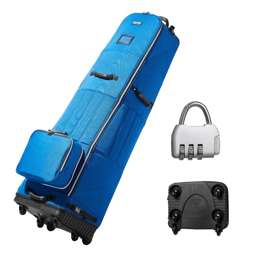 Vevor Golf Club Travel Bag Golf Luggage Case Cover With Wheels 1200D Oxford