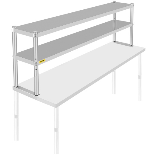 Vevor Double Overshelf - Perfect for Kitchen, Restaurant, and Workshop