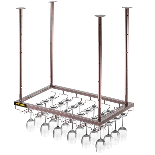 Vevor Ceiling Wine Glass Rack - Perfect for Home and Commercial Use