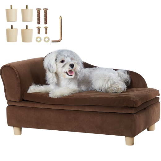 Vevor Pet Sofa - Soft Velvety Dog Sofa Bed for Medium-Sized Dogs and Cats