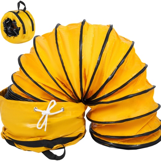 Vevor 25Ft Ducting Hose Pvc Flexible Duct Hosing for 12Inch Utility Blowers