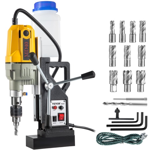 Vevor Magnetic Drill Press 1100W 1.57" Boring Diameter Electric Mag Drill Press