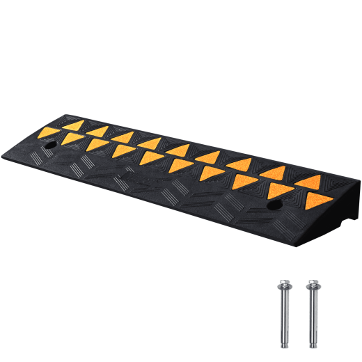 Vevor Rubber Curb Ramp 3.7" Rise Height Sidewalk Curb Ramp