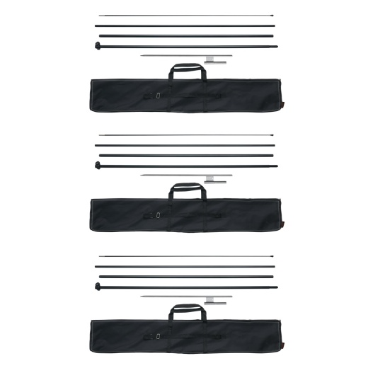 Vevor Feather Flag Pole Kit 3 Packs Swooper Flag Pole 16.3 Ft With Ground Stakes