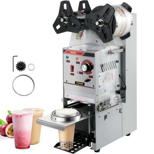 Vevor Semi-Automatic Cup Sealing Machine - Perfect for Boba Tea and More