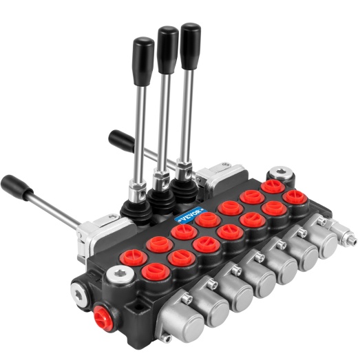 Vevor Hydraulic Directional Control Valve - 7 Spool Hydraulic Spool Valve