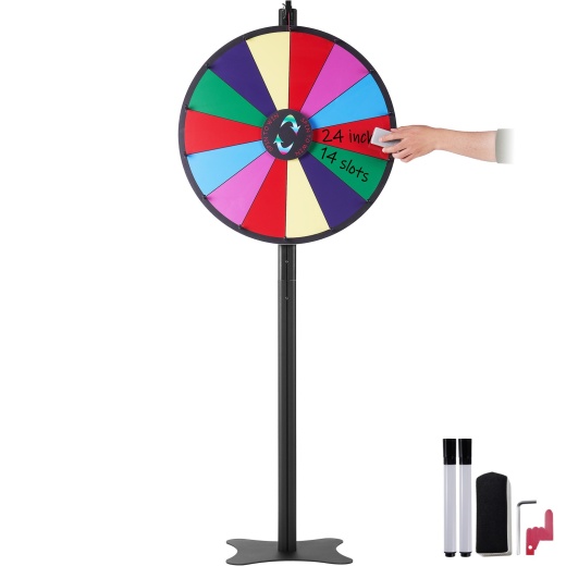 Vevor 24 Inch Spinning Prize Wheel