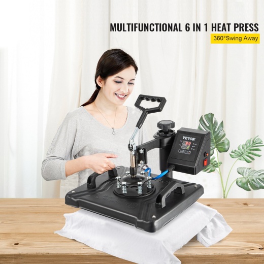 Vevor 12X15 Inch 6 In 1 Combo Digital Heat Press Machine