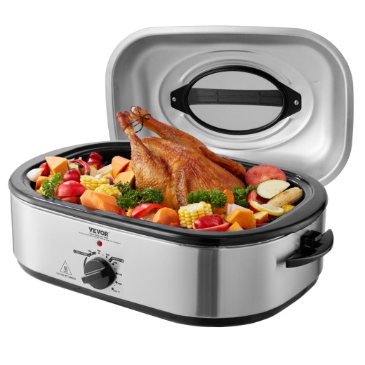 VEVOR Electric Roaster Oven - 22 Qt Turkey Roaster for Perfect Feasts