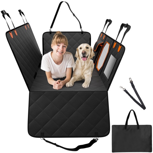 Vevor 52 X 23.5 In Dog Car Seat Cover For Back Seat Waterproof 600D For Cars
