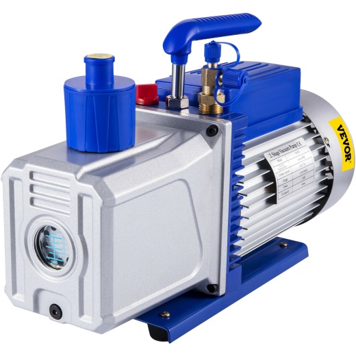 Vevor Vacuum Pump 12Cfm 1Hp - Two Stage Rotary Vacuum Pump for Automobile Reparation and HVAC