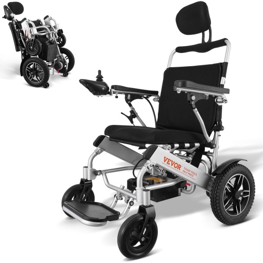 Vevor Electric Wheelchair for Adults Seniors - Lightweight Foldable Motorized Power Wheelchairs