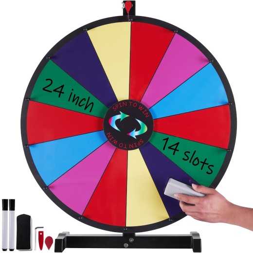 Vevor 24 Inch Spinning Prize Wheel