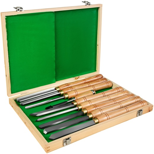 Vevor Woodworking 8 Pcs Lathe Chisel Set - High Speed Steel Tools