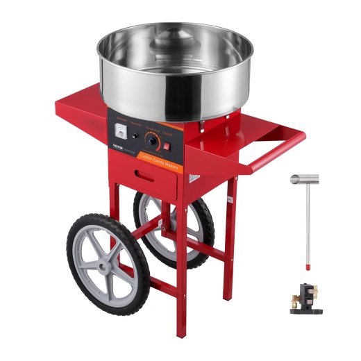 Vevor Electric Cotton Candy Machine With Cart, 1000W Commercial Candy Floss Maker