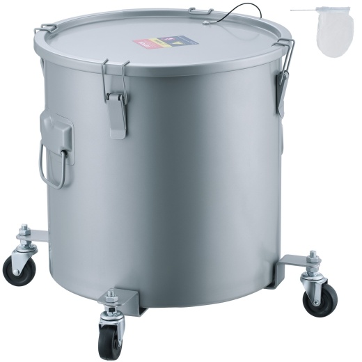 Vevor Fryer Grease Bucket - 8 Gal Oil Disposal Caddy with Caster Base