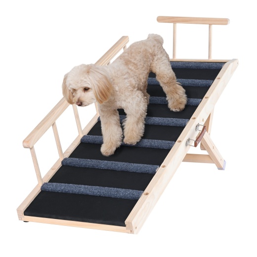 Vevor Dog Ramp, Folding Pet Ramp for Bed, Adjustable Dog Ramp for Small, Large, Old Dogs & Cats