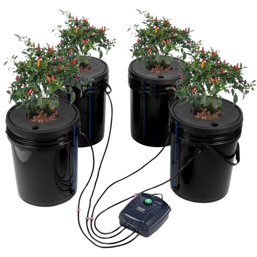 Vevor DWC Hydroponic System - 5 Gallon 4 Buckets