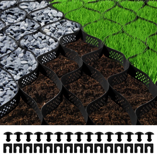 Vevor Ground Grid - 3" Depth Permeable Stabilization System For DIY Projects