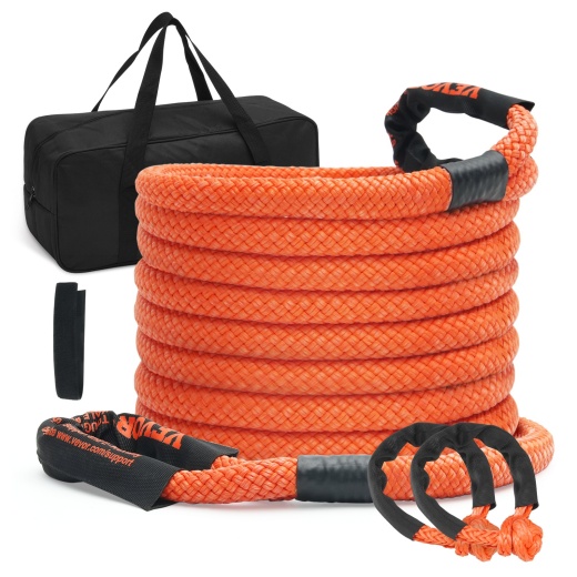 Vevor 7/8" x 30' Kinetic Recovery Tow Rope - 30,580Lbs Heavy-Duty Off Road Snatch Strap
