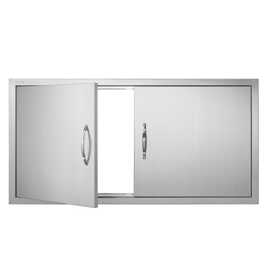 Vevor BBQ Access Door - 42W x 21H Inch Double Outdoor Kitchen Door