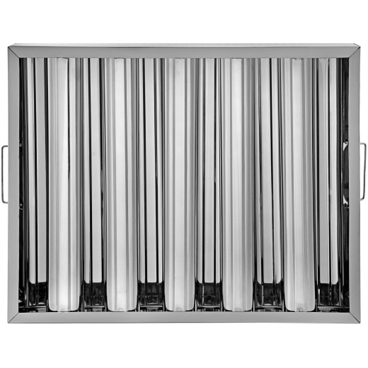 Vevor Pack Of 6 Hood Filters 19.5W X 15.5H Inch, 430 Stainless Steel 5 Grooves Commercial Hood Filters