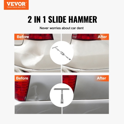 Vevor Car Body Dent Puller Bridge Lifter Tool Paintless Hail Remover Repair Kit