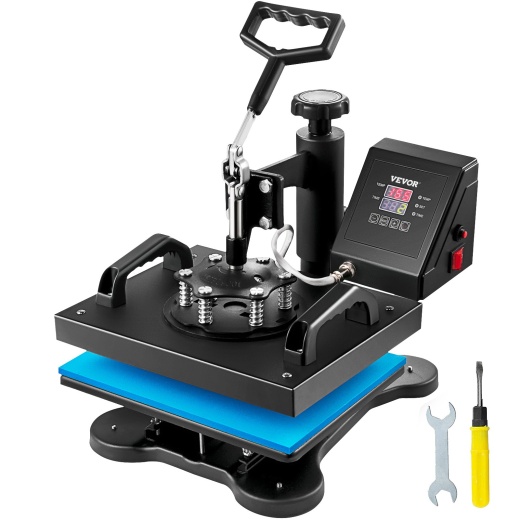 Vevor Heat Press, 12X10inch T-Shirt Press Machine, T-Shirt Press Heat Press 30X23cm Printing Machine Heat Transfer Sublimation Machine For T-Shirts