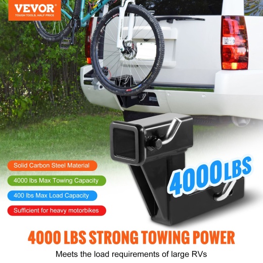 Vevor Trailer Hitch Riser for 2" Receiver with 6" Rise/Drop