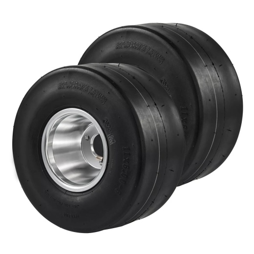 Vevor Go Kart Tires And Rims, 11x6-5" Go Kart Wheels, 2-Pack Rear Wheels, Aluminum Alloy Rims And Rubber Tires