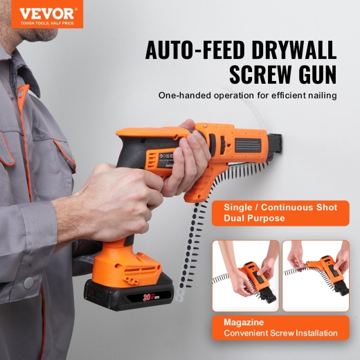 Vevor 20V Max Drywall Screw Gun Auto-Feed Kit