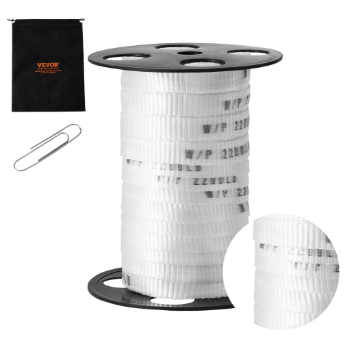 Vevor Polyester Pull Tape, 5/8" x 108' Mule Tape Flat Rope