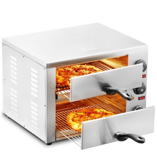 Vevor Electric Countertop Pizza Oven 12" Adjustable Temperature 0-120Min Timer