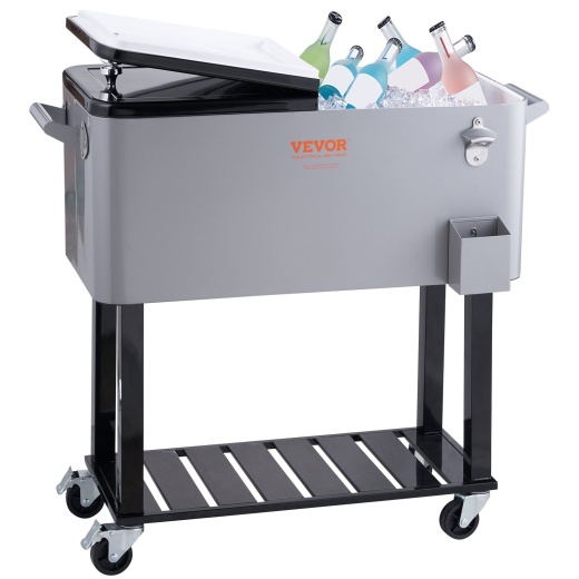 Vevor Rolling Ice Chest Cooler Cart 80 Quart
