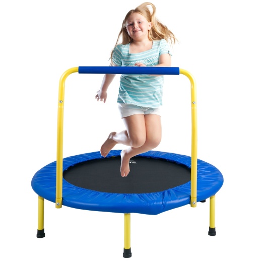 Vevor 3Ft Trampoline for Kids Indoor/Outdoor Foldable Baby Toddlers Trampoline