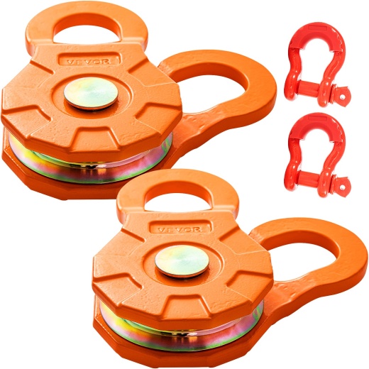 Vevor Snatch Block - Heavy Duty Winch Pulley with 25,000 Lbs Capacity