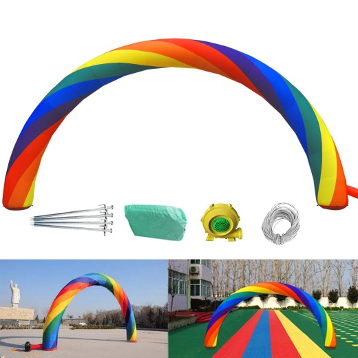 Vevor Inflatable Rainbow Arch 26Ftx10ft with 110W Blower