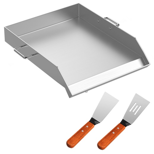 Vevor Stainless Steel Griddle - 18" x 16" Universal Flat Top Rectangular Plate