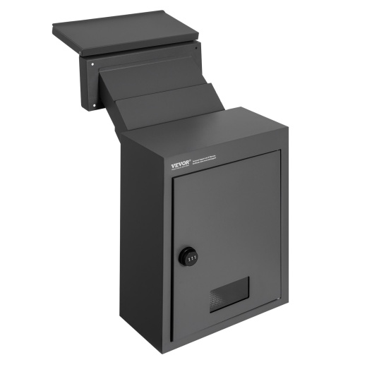 Vevor Through The Wall Drop Box - Secure Heavy Duty Steel Mailbox with Combination Lock