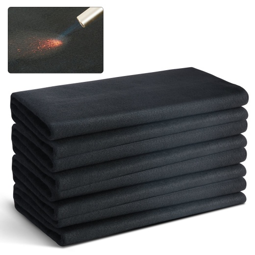 Vevor Carbon Felt Welding Blanket 4 Pack - Heat Resistant Flame Retardant Welding Mat Pad