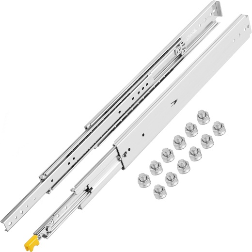 Vevor Heavy Duty Drawer Slides 18" Length - Locking Drawer Slides with 500lbs Load Capacity