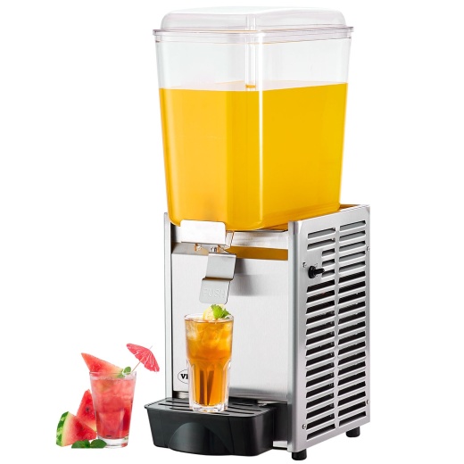 Vevor Commercial Beverage Dispenser, 20.4 Qt 18L Single Tank Ice Tea Drink Machine