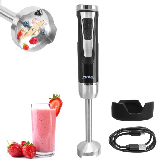 Vevor Commercial Immersion Blender - 200 Watt 8-Speed Heavy Duty Hand Mixer