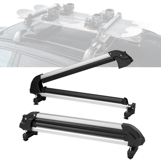 Vevor Ski Snowboard Roof Rack 31.7" Universal Ski Rack For Car Roof With Lock
